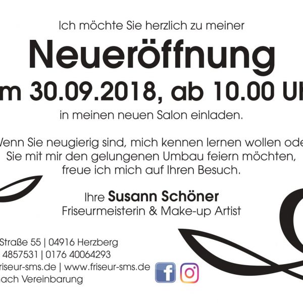 Neueroeffnung Schoener macht schoener Herzberg