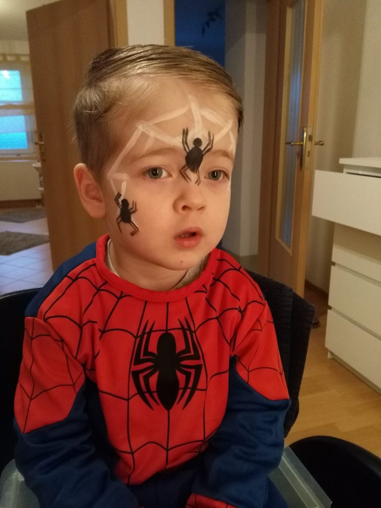 Kinderschminken Spiderman